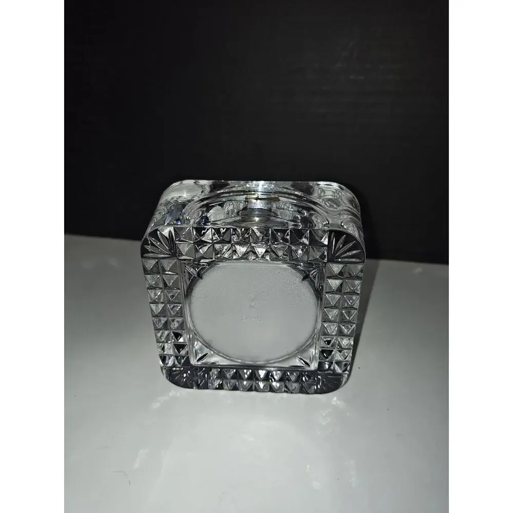 STAIGER Vintage West Germany Quartz France Lead Crystal Mantel Desk Clock 24%PbO